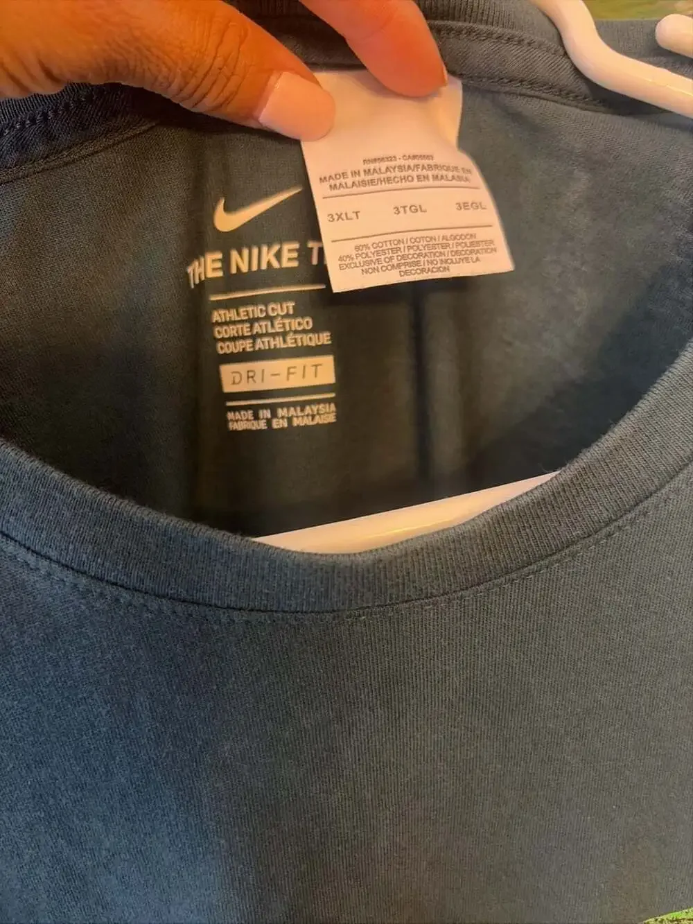 Mens Nike Dri-Fit Athletic Cut Graphic Logo T-Shirt Size 3XLT